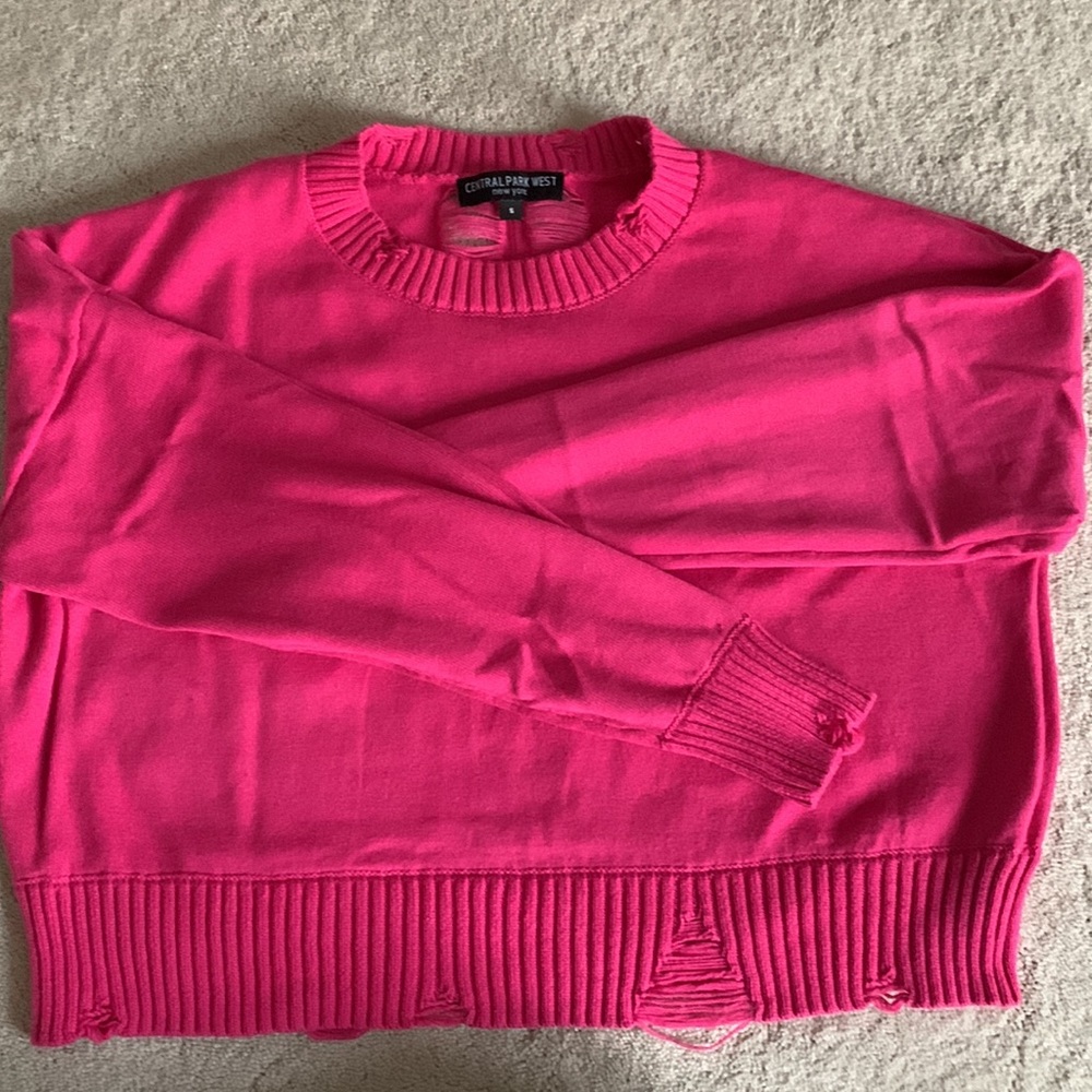 Central Park West Pink Sweater